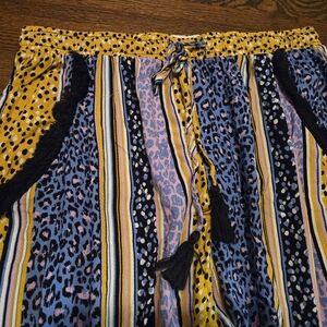 Peter Alexander Striped and Leopard Print PJ Pants Size M